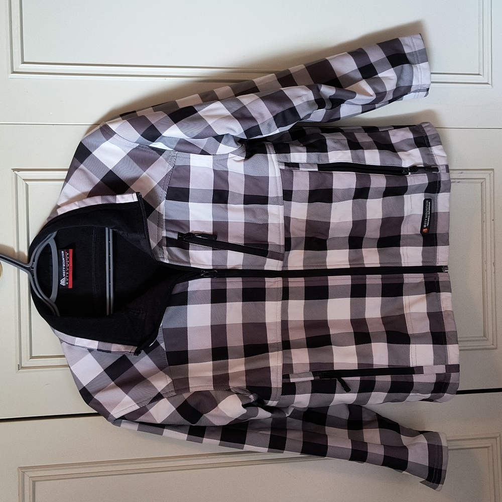 Misty Mountain Black and White Plaid Jacket